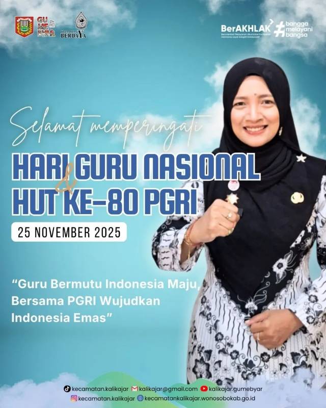 HARI GURU NASIONAL HUT KE-80 PGRI